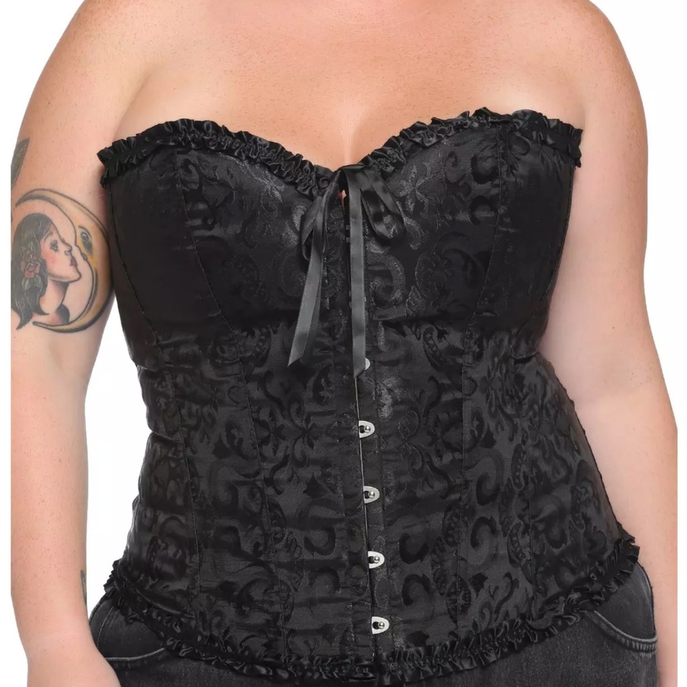 plus size corset top